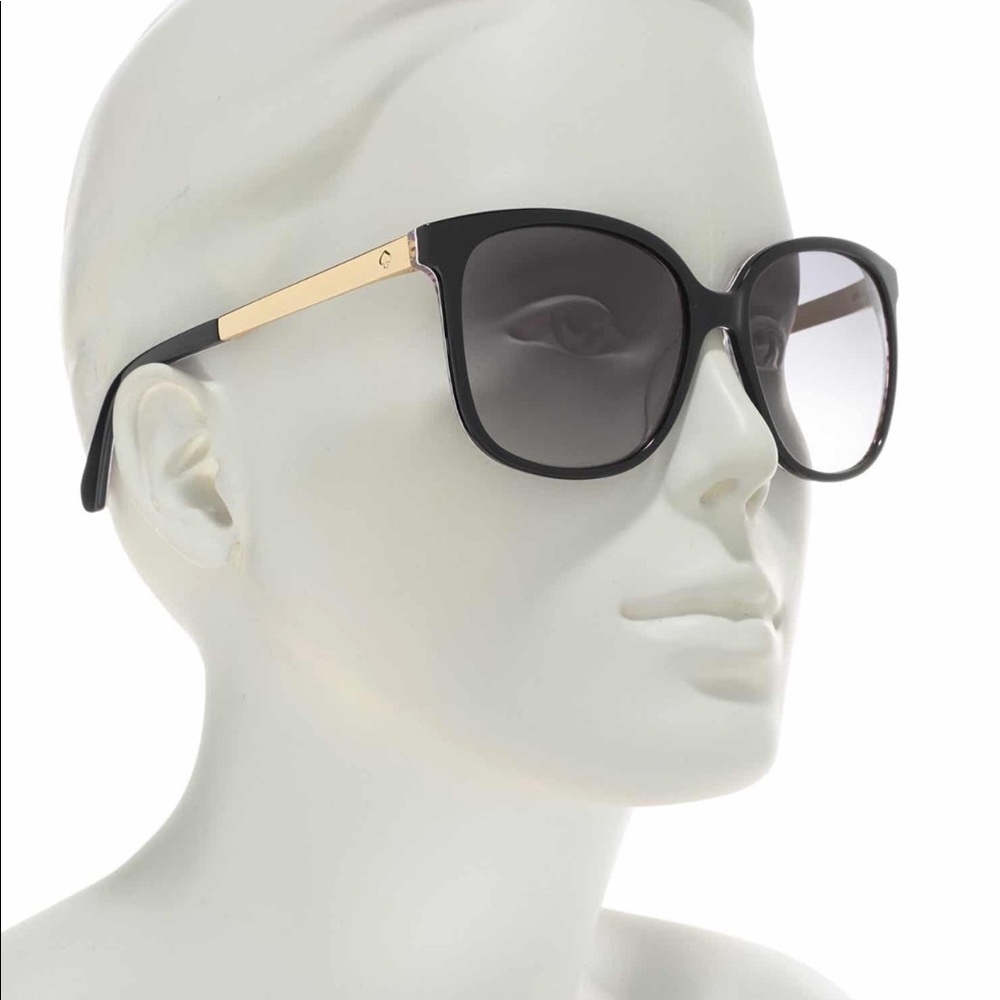 Kate Spade Mackenzee Black Pattern Red Sunglasses - Picture 8 of 10